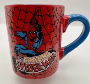 Tazza da tè caffè Spiderman rosso blu 2009 Marvel Comics - Foto 1 di 4