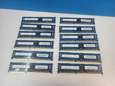 Lot 12 Sk Hynix HMT41GR7BFR8A-PB 12x8GB 2Rx8 PC3L-12800R DDR3-1600MHz ECC Memory - Image 1 of 2