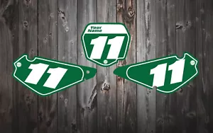 CustomMX - Grafik Kit passend für Suzuki RM85 RM80 Nummerntafel Hintergründe - Bild 1 von 3