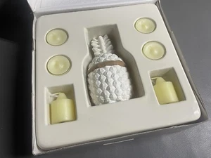 Partylite Aloha Gift Set P9514 Pineapple Tea Light Votive Candles Nice - Picture 1 of 8
