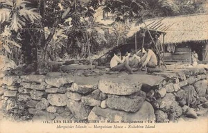 Polynésie - Les Iles Marquises - Maison marquisienne - Ile Nukahiva - Picture 1 of 2