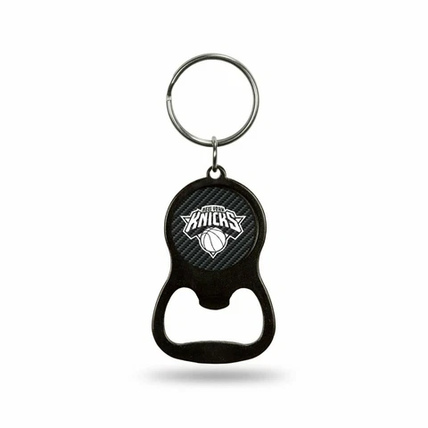 New York Knicks Keychain Bottle Opener Carbon Fiber Design Metal Basketball Cover