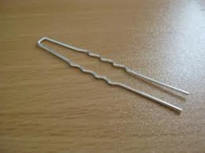 1 Wire Silver Plated Metal Hair Pin DIY Veil Craft Supplies Bridal Wedding Party - Image 1 of 2