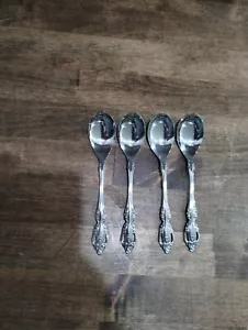 Brahms Oneida Community Edelstahl 6" 4er Set Eislöffel Top - Bild 1 von 3