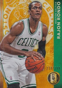 2015-16 Panini Gold Standard Basketball Card #54C Rajon Rondo Celtics /299