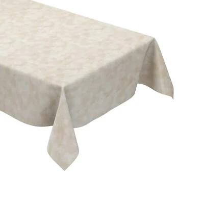 Wachstuch Tischdecke beige creme marmoriert Marmoroptik K150079 eckig rund oval - Bild 1 von 4