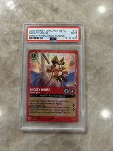 2024 Disney Lorcana - P2 Promos Foil Mickey Mouse Pirate Captain PSA 9 MINT - Bild 1 von 5