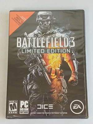 BATTLEFIELD 3 Limited Edition PC DVD-ROM Game Electronic Arts 2011 New Sealed - Image 1 of 4