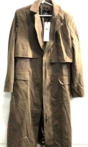 ALO Yoga Women's Formation Trench Coat Olive Tree - Picture 1 of 3