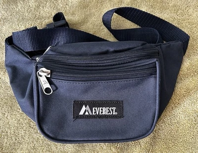 Everest Riñonera Cintura Pack Negro 3 Bolsillos con Cremallera Correa Ajustable Poliéster Nylon Foto 1 de 4