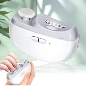 2 In-1 Electric Nail Clipper and Polisher with Light Usb Rechargeable for Babies - Picture 1 of 8
