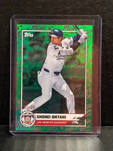 2025 TOPPS MLB BASEBALL ALL STAR GAME Shohei Ohtani #01 Green Foil SP! 01 of 99 - Picture 1 of 6