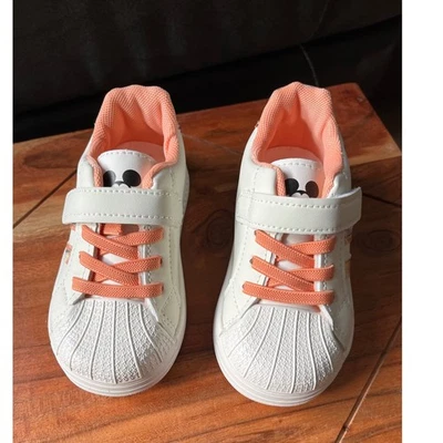 Mickey Mouse Niños Tenis Blanco Naranja Acento Niño Niña Niño Talla EU/23 US/7 Foto 1 de 4