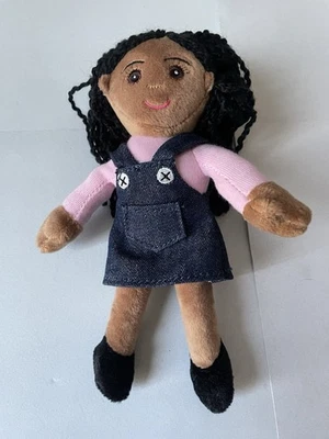 puppet company finger puppet Girl Doll Dark Skin Tone African American - Image 1 of 4