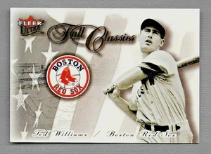 TED WILLIAMS 2000 FLEER ULTRA HALL CLASSICS INSERT CARD #21 FC RED SOX HOF - Picture 1 of 2