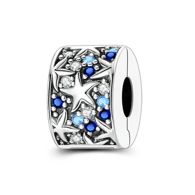 MULA Original Seesterne Familie Clip DIY Charm für Frauen Armband 925 Versilbert - Bild 1 von 4