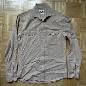 Reiss Cordhemd Herren Small Beige Creme Langarm Button Down Regular Fit - Bild 1 von 6