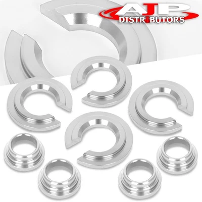 Silver Rear Solid Subframe Bushings Collars For 1989-1998 Nissan 240SX / 300ZX Foto 1 de 2