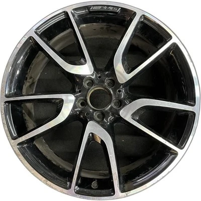 Front AMG Mercedes-benz Machined Black GLC-CLASS OEM Wheel 21” 2018-2019 85590B - Image 1 of 4