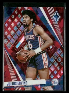 2023-24 Panini Phoenix #244 Julius Erving Phoenix Red Ice - Foto 1 di 2