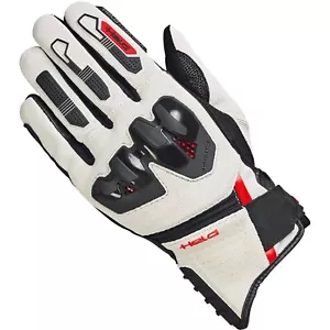 Held Motorcycle Gloves 10 - Sambia 2 - Summer Perforated Black-Gray-Red - Picture 1 of 3