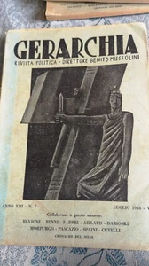 GERARCHIA 1928 COLLEZIONISMO CARTACEO - Imagen 1 de 3