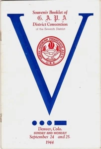 GREEK-AMERICAN PROGRESSIVE ASSN G.A.P.A. WWII 1944 CONVENTION SOUVENIR BOOKLET - Picture 1 of 5