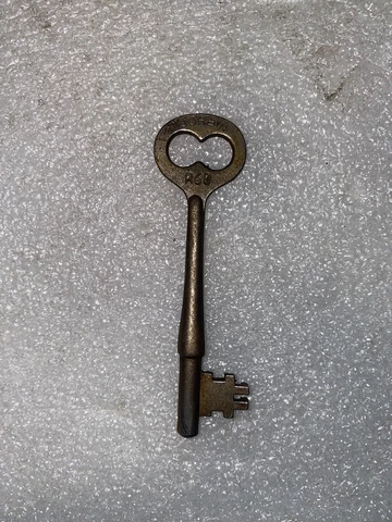 Antique Corbin Mortise Lock Skeleton Key Marked R60 Cover