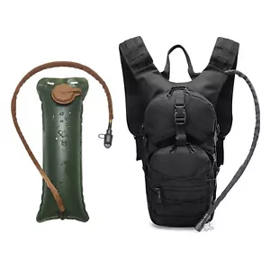 BINGOX Tactical Molle Hydration Pack Backpack with 3L TPU Water Bladder, Militar - Picture 1 of 15