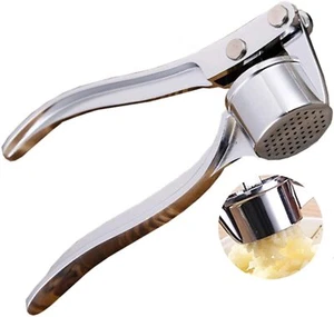 Garlic Press Crusher Mincer Chopper Peeler Squeeze Cutter Stainless Steel Ginger - Picture 1 of 7