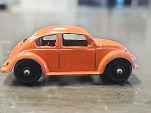 Vintage Die-Cast VW Bug Beetle Mini Tootsie Toy Car 2 1/8” Dark Red Volkswagen - Picture 1 of 6