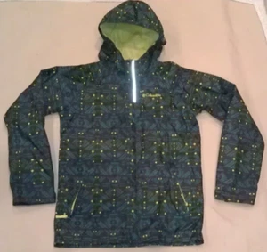 Columbia Rain Jacket Coat Windbreaker Kids Boys Youth M 10/12 Hood Full Zip EUC - Picture 1 of 17