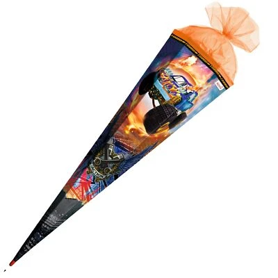 ROTH GMBH Roth Schultüte Monstertruck Fire 85cm eckig Tüllverschluß Holzspitze