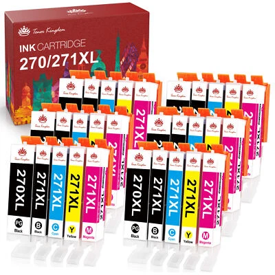 30PK XL PGI 270 CLI 271 Printer Ink Combo fits for Canon MG6820 TS5020 TS6020 - Image 1 of 4