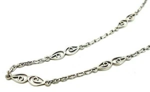 57. schönes Silber Collier Kette verschnörkeltes Muster Halskette 925er Silber - Bild 1 von 5
