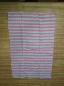 Paño de eructo a rayas blancas y rosas 100 % algodón para bebé niña Hudson - Imagen 1 de 1