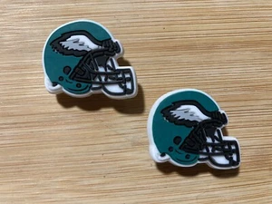 Casco de fútbol americano NFL Philadelphia Eagles para zapatos de cocodrilo dijes Jibbitz - 2 piezas - Imagen 1 de 1