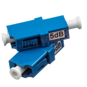 10pcs LC-LC UPC Singlemode  Fiber Fixed Value Bulkhead Mechanical Attenuator 5dB - Picture 1 of 5