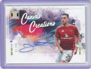 2024 25 Panini Impeccable Premier League Diogo Dalot Canvas Creations Auto /49 - Imagen 1 de 2