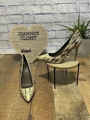 Bombas de piel de serpiente Tory Burch EE. UU. 7 Foto 1 de 4