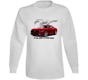 Langarm-T-Shirt Mustang Musclecar Geschenk Trend 2024 - Bild 1 von 3