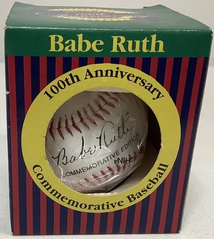 Babe Ruth 100th Anniversary Commemorative Baseball 1895 - 1995  W/ COA RARE NEW Cover