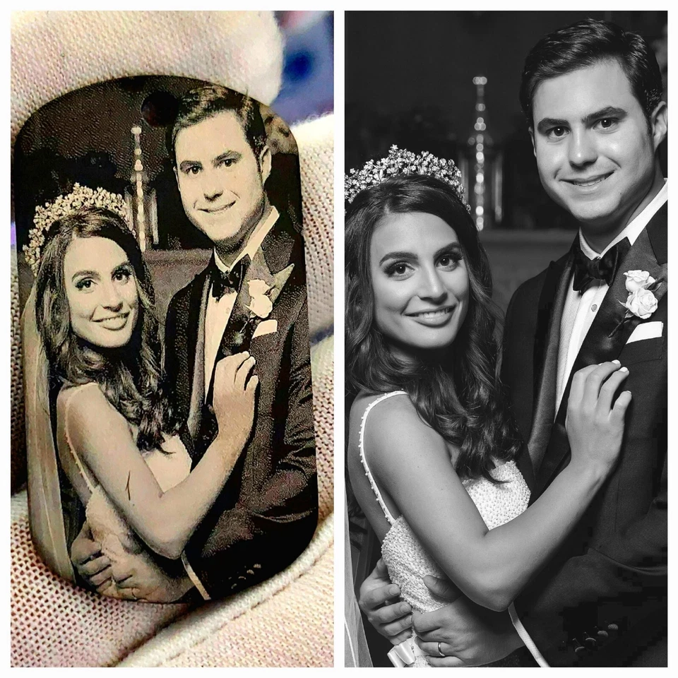 Grabar fotos de tu familia como llavero o collar 1 pieza Foto 1 de 3