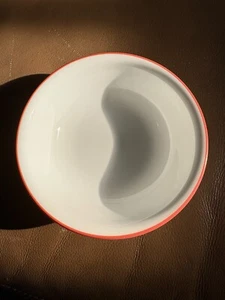 Corelle weiß roter Rand MÜSLISCHALE 6-1/4" Made in USA - Bild 1 von 4