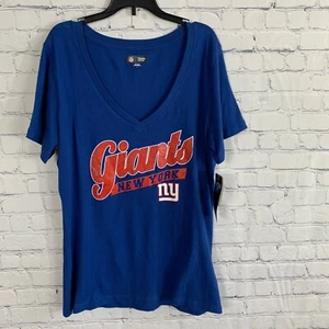 New York Giants NFL Team Damen Kurzarm T-Shirt Gr. Large Blau Rot - Bild 1 von 5