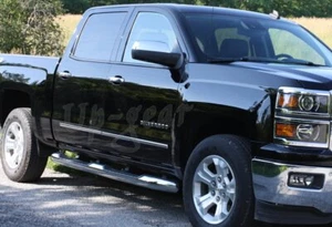 For 2014-2019 GMC Sierra 2500HD 3500HD Chrome ABS Side Moldings Trim 4-Pcs - Picture 1 of 4