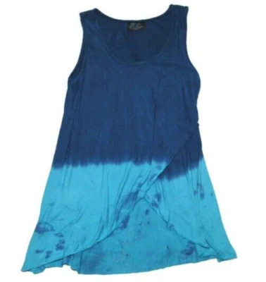 TRYST TJMaxx Faux Wrap Tie Dye Asymmetrical Tank Top Womens Size S - Image 1 of 3