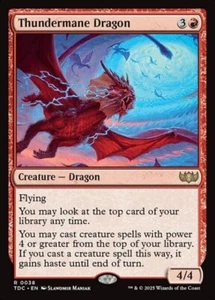 MTG - THUNDERMANE DRAGON - Tarkir Dragonstorm Com (R) - Picture 1 of 2