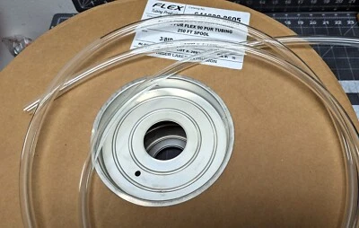 100’ft. 3/8” ID x ½” OD 1/16” Wall Clear Polyurethane Tubing FOOD GRADE [E1S2] - Image 1 of 4