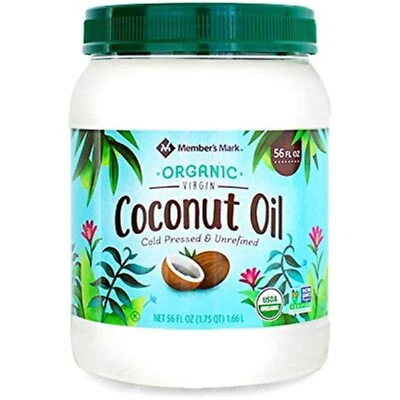 Member's Mark Organic Virgin Coconut Oil 56 oz. (pack of 4) A1 - Image 1 of 3